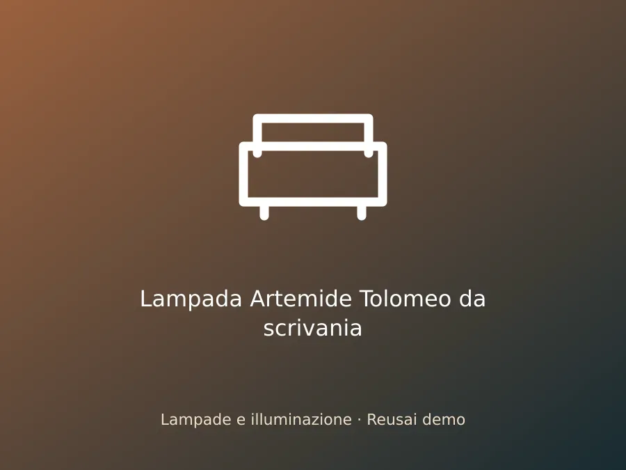 Lampada Artemide Tolomeo da scrivania