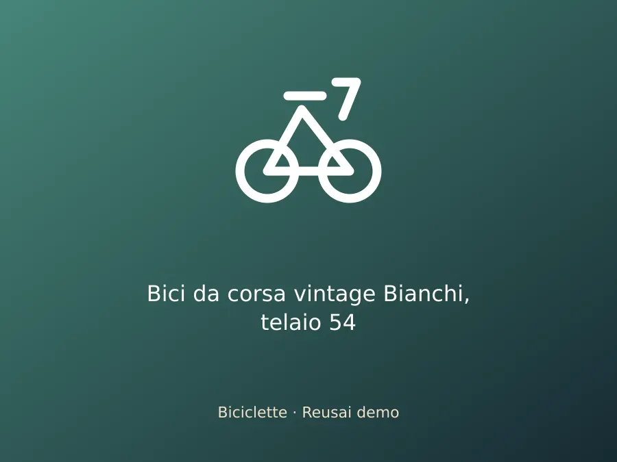 Bici da corsa vintage Bianchi, telaio 54