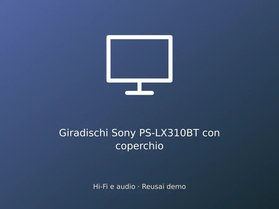 Giradischi Sony PS-LX310BT con coperchio
