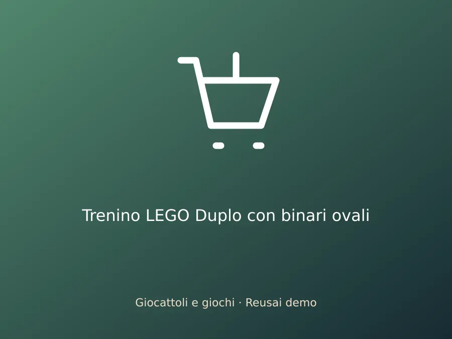 Trenino LEGO Duplo con binari ovali