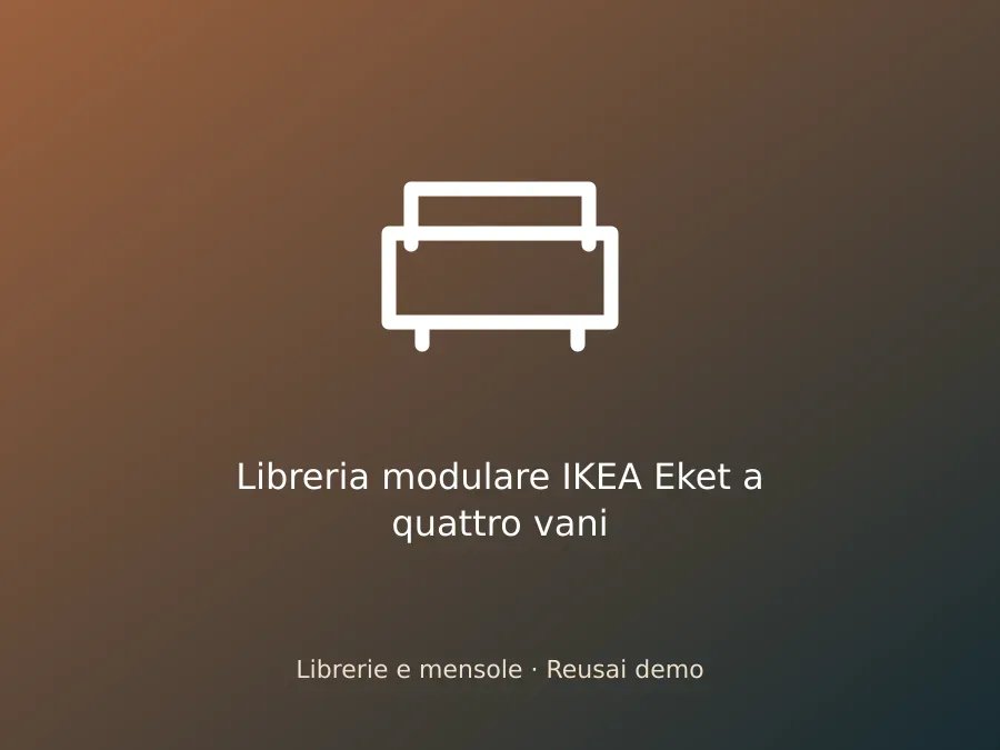 Libreria modulare IKEA Eket a quattro vani