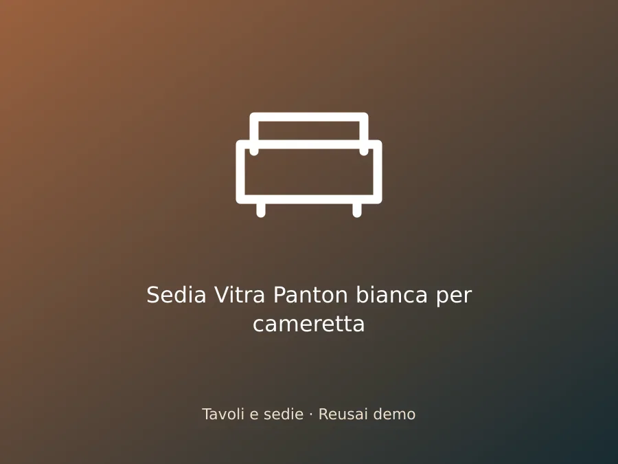 Sedia Vitra Panton bianca per cameretta