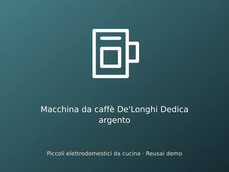 Macchina da caffè De'Longhi Dedica argento