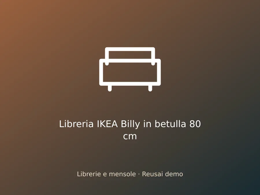 Libreria IKEA Billy in betulla 80 cm