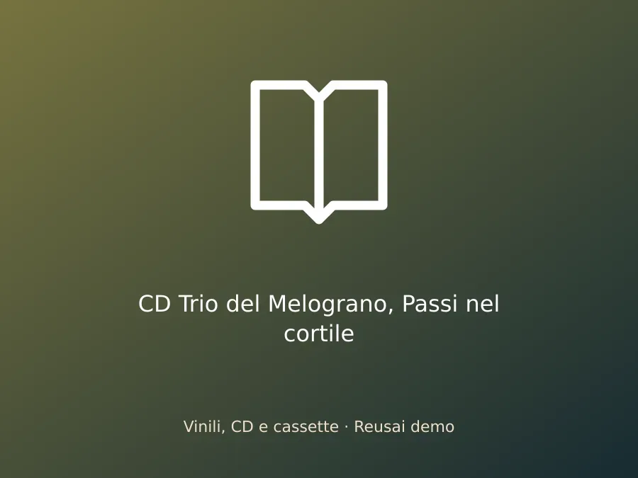 CD Trio del Melograno, Passi nel cortile