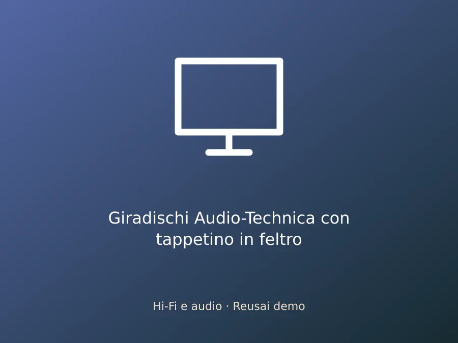 Giradischi Audio-Technica con tappetino in feltro