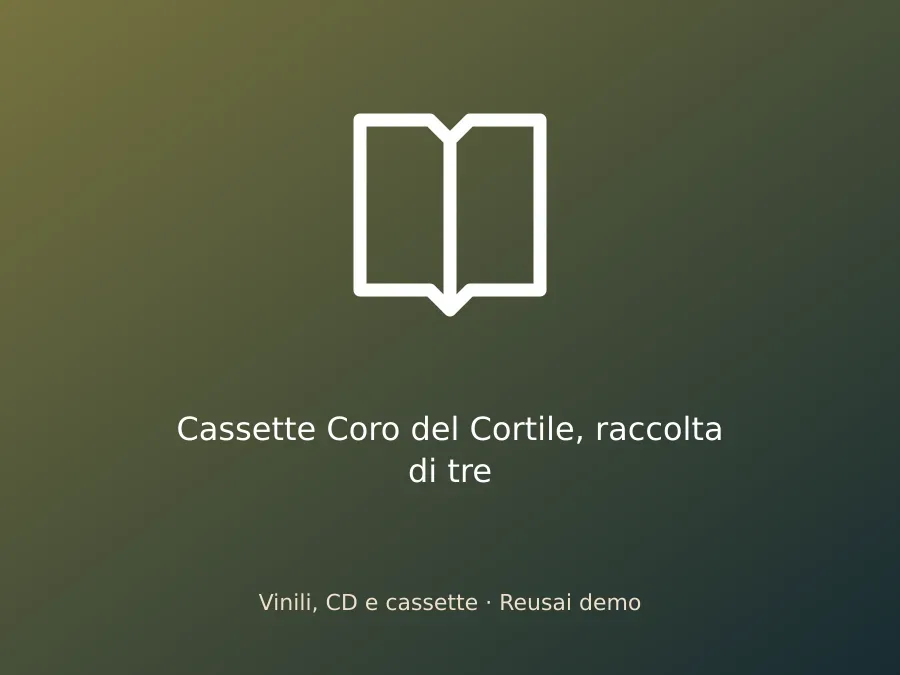Cassette Coro del Cortile, raccolta di tre