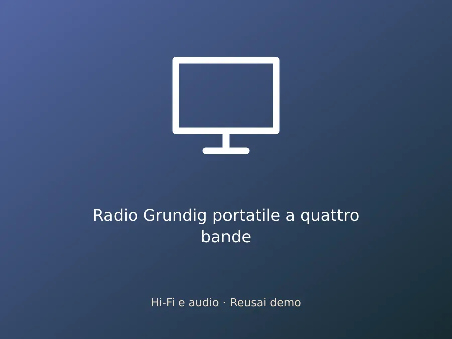 Radio Grundig portatile a quattro bande
