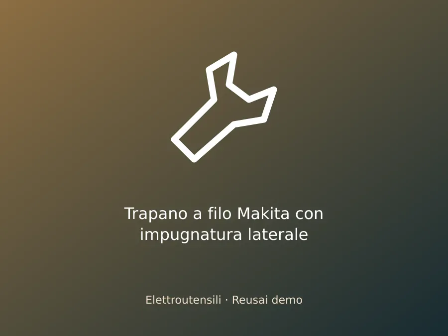 Trapano a filo Makita con impugnatura laterale