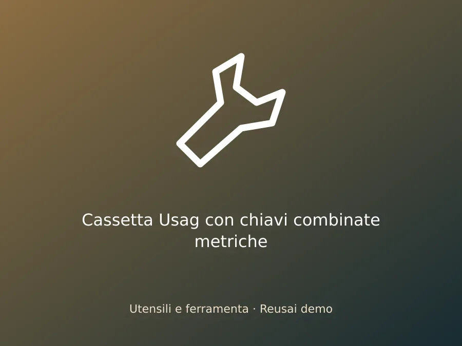 Cassetta Usag con chiavi combinate metriche