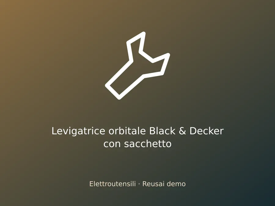Levigatrice orbitale Black & Decker con sacchetto