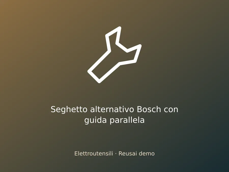 Seghetto alternativo Bosch con guida parallela