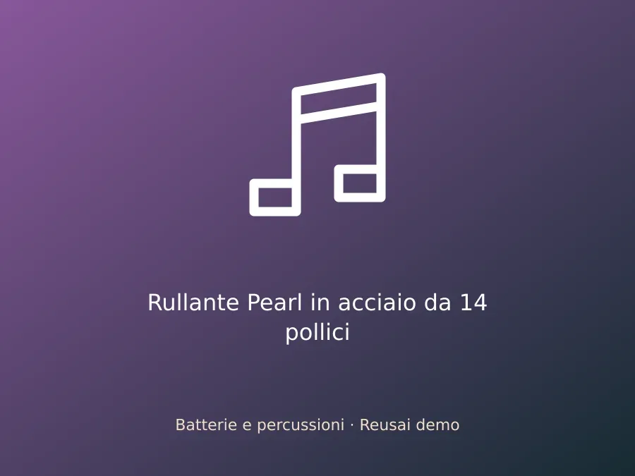 Rullante Pearl in acciaio da 14 pollici