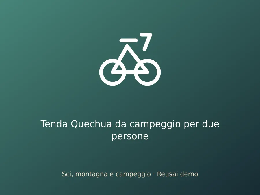 Tenda Quechua da campeggio per due persone