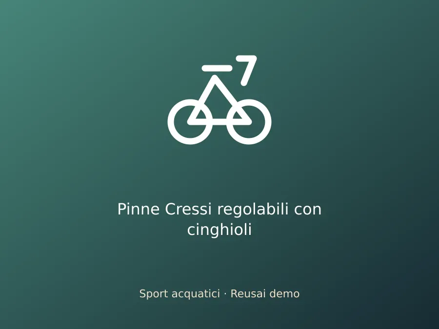 Pinne Cressi regolabili con cinghioli