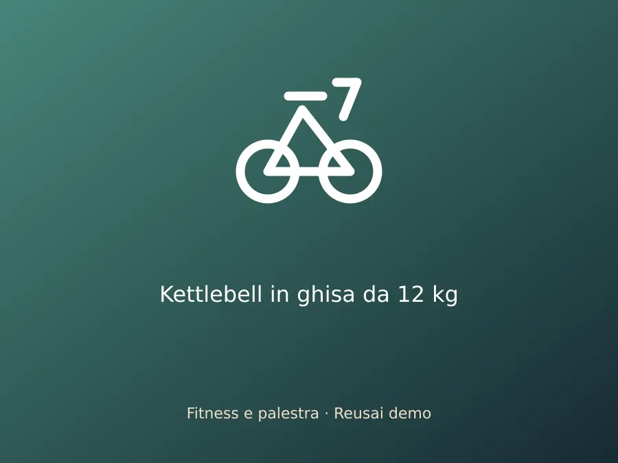 Kettlebell in ghisa da 12 kg