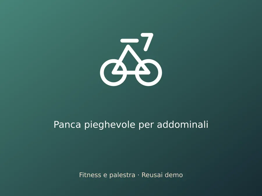 Panca pieghevole per addominali