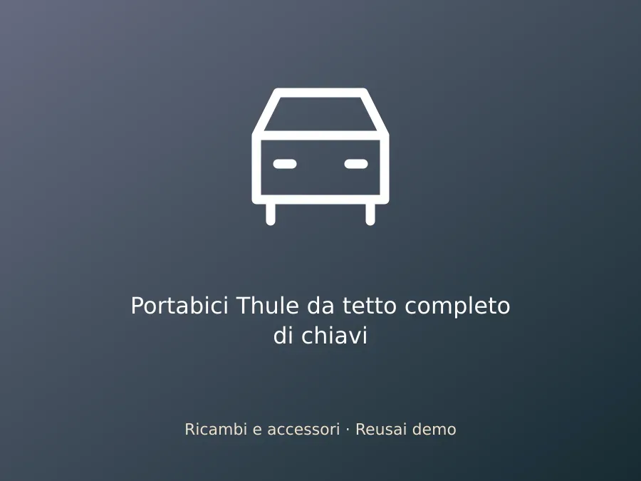 Portabici Thule da tetto completo di chiavi