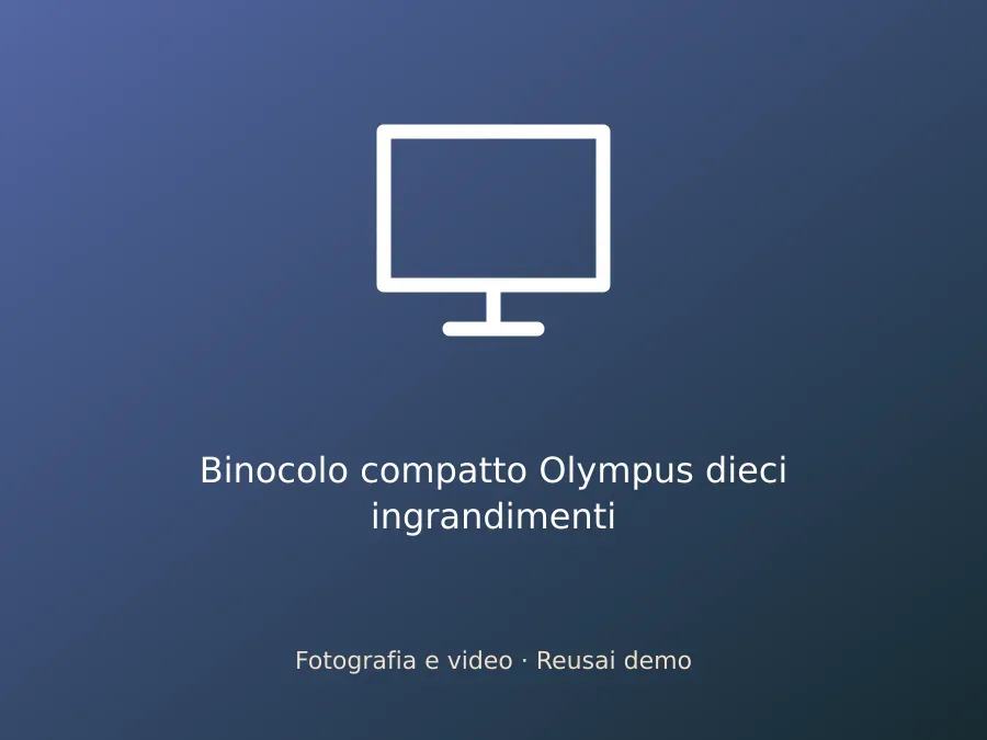 Binocolo compatto Olympus dieci ingrandimenti