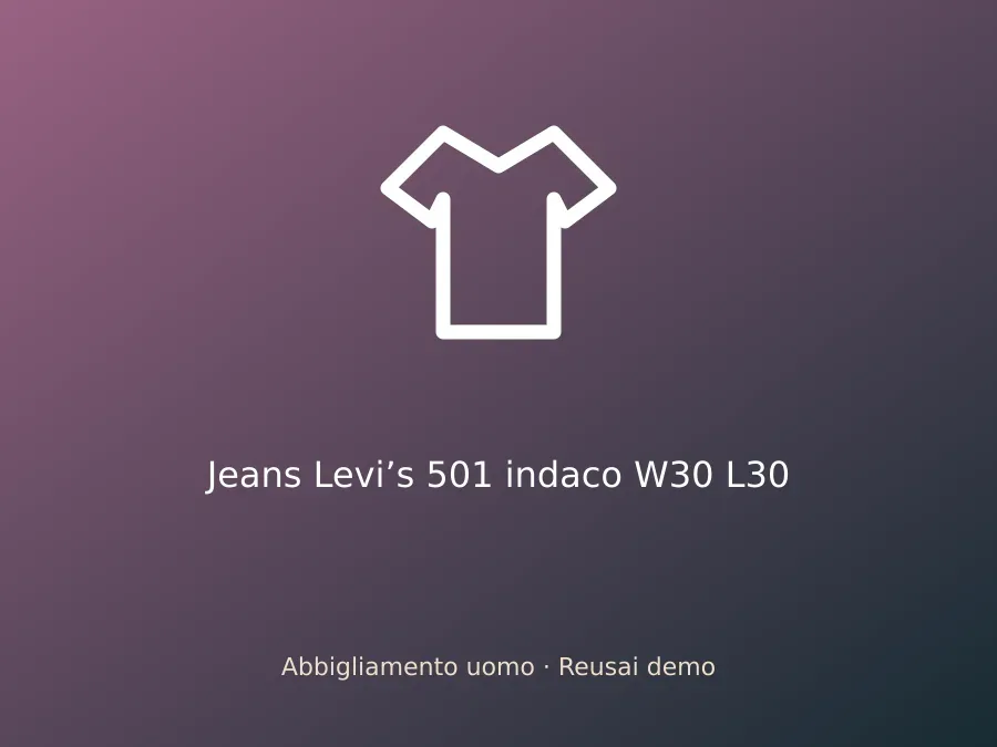 Jeans Levi’s 501 indaco W30 L30