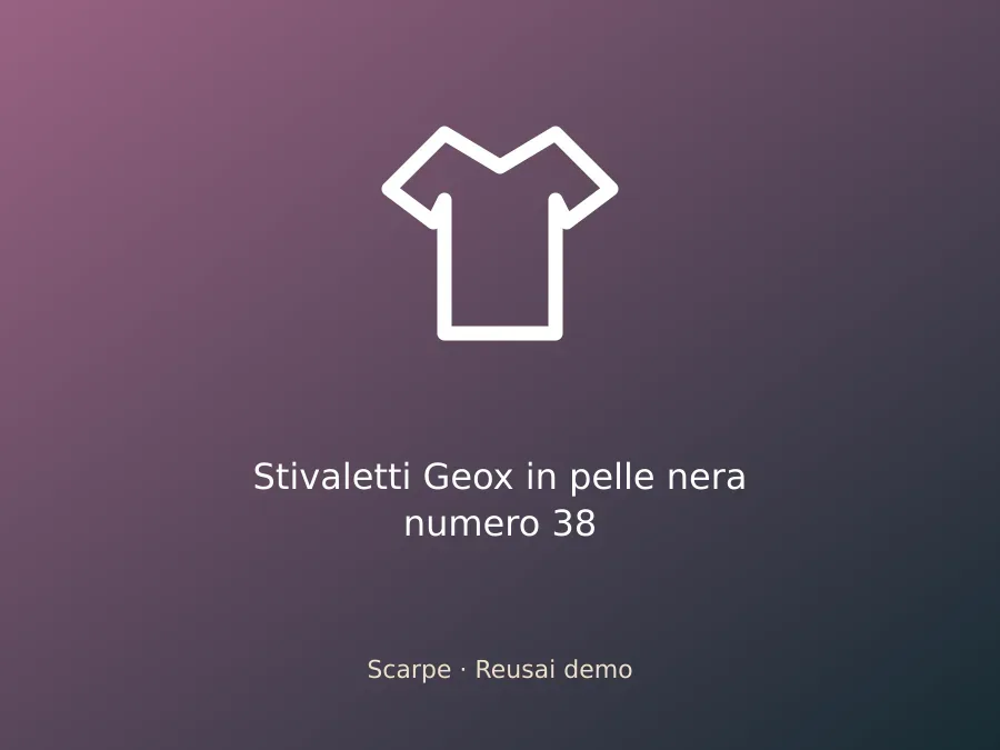 Stivaletti Geox in pelle nera numero 38
