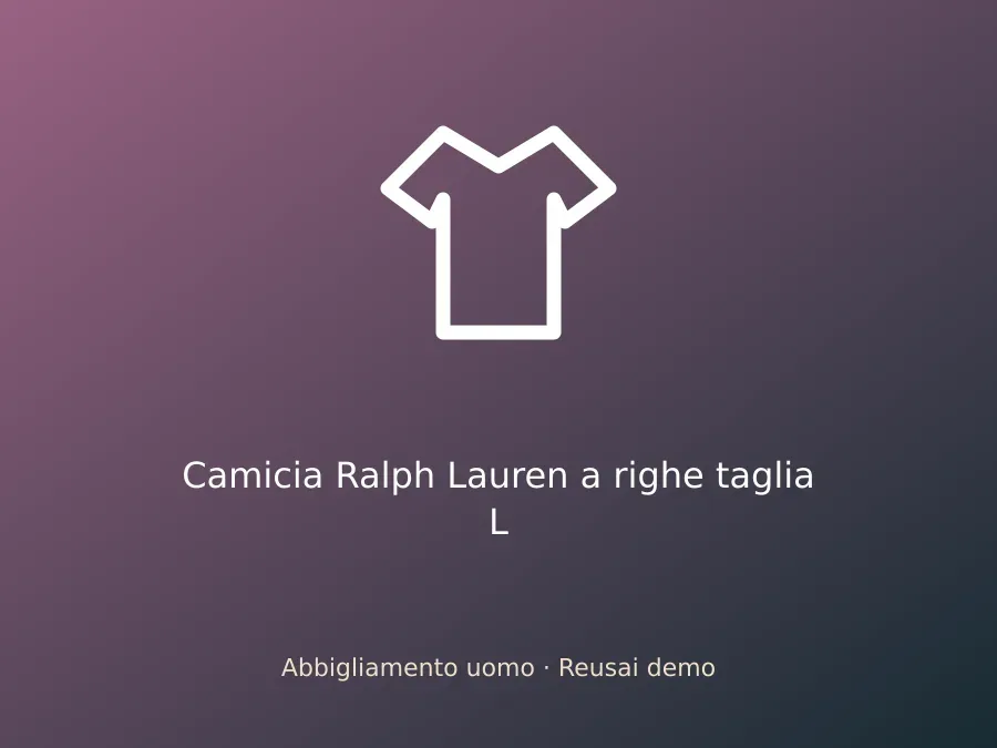 Camicia Ralph Lauren a righe taglia L