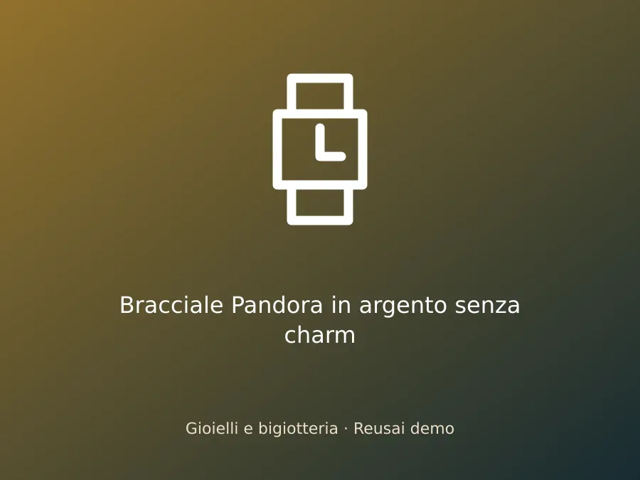 Bracciale Pandora in argento senza charm