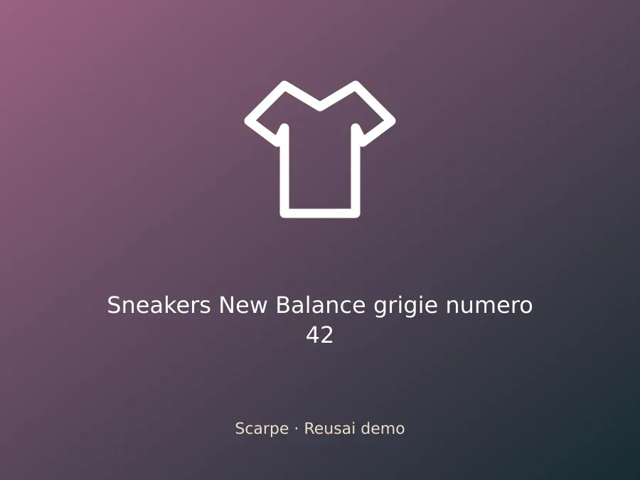Sneakers New Balance grigie numero 42