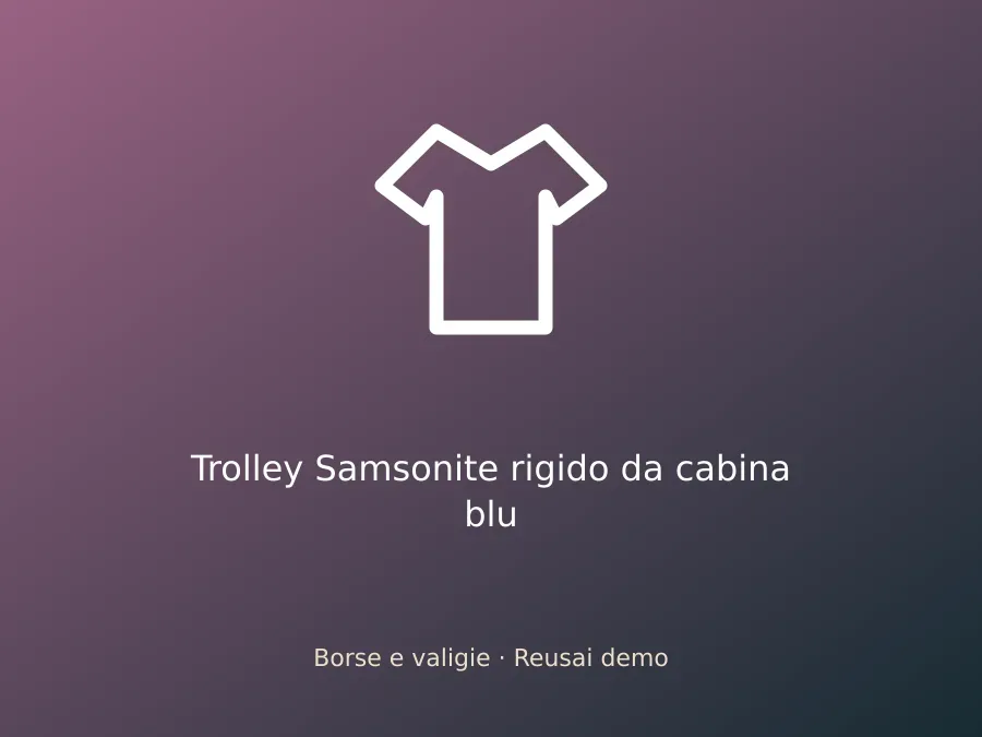 Trolley Samsonite rigido da cabina blu
