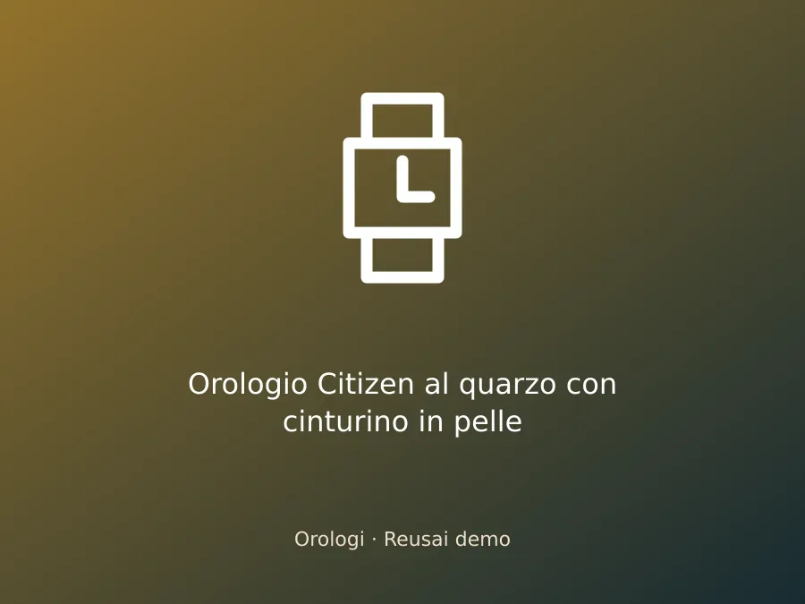 Orologio Citizen al quarzo con cinturino in pelle