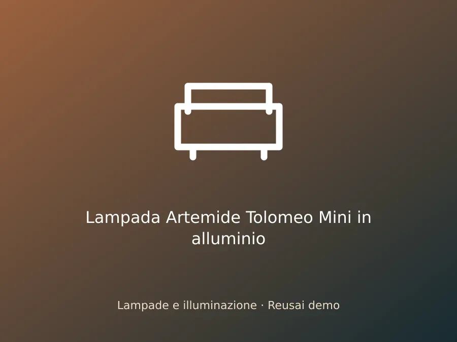 Lampada Artemide Tolomeo Mini in alluminio