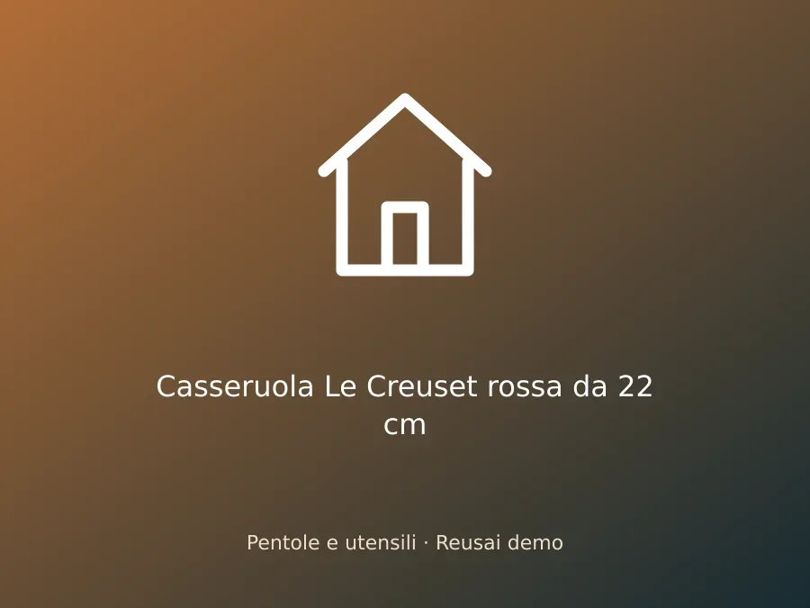Casseruola Le Creuset rossa da 22 cm