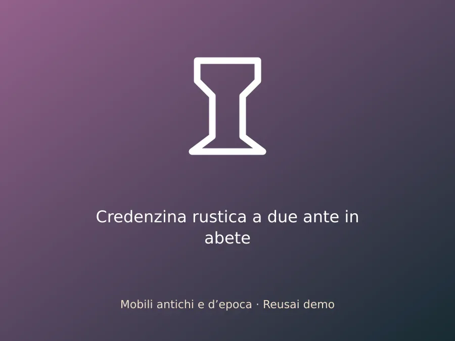 Credenzina rustica a due ante in abete