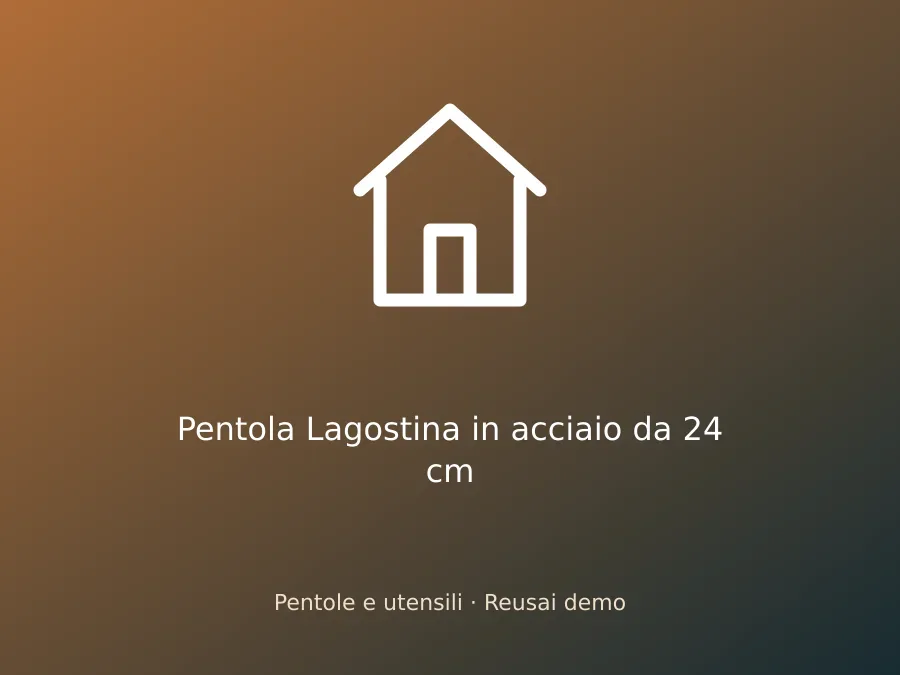 Pentola Lagostina in acciaio da 24 cm