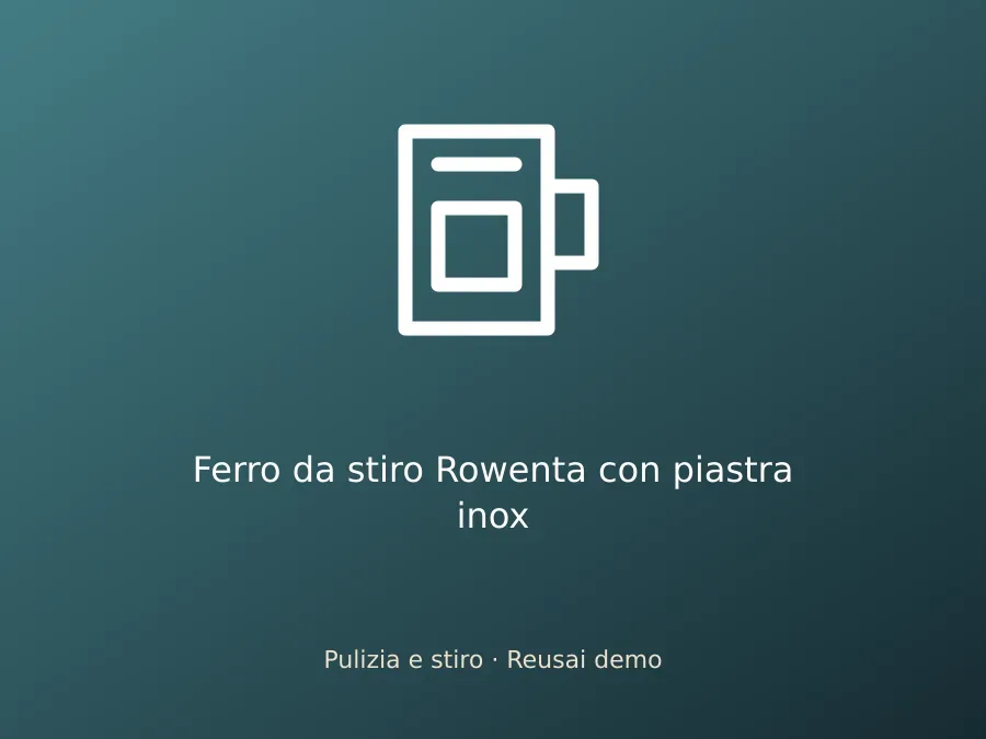 Ferro da stiro Rowenta con piastra inox