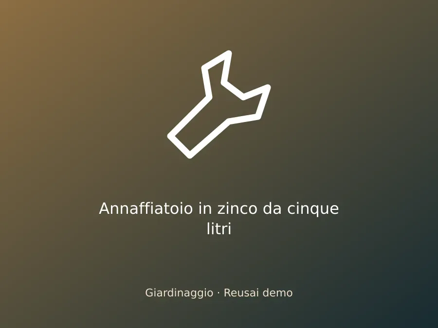 Annaffiatoio in zinco da cinque litri